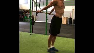 Banded chest stretch