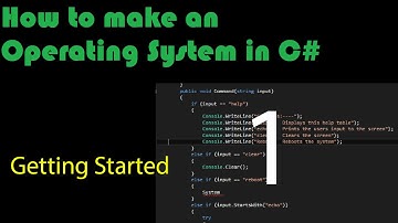 How to make an operating system in C#: Getting Started