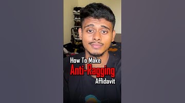 How to Make Anti-Ragging Affidavit Online – Fast, Easy & Free Step-by-Step Guide