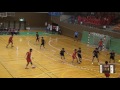 6日 ハンドボール男子 福島市西部体育館Eコート 中部大学春日丘×博多 2回戦 前半