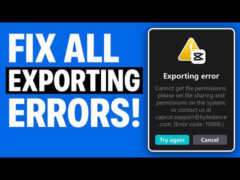 How to Fix All CapCut Exporting Errors on PC and Laptop