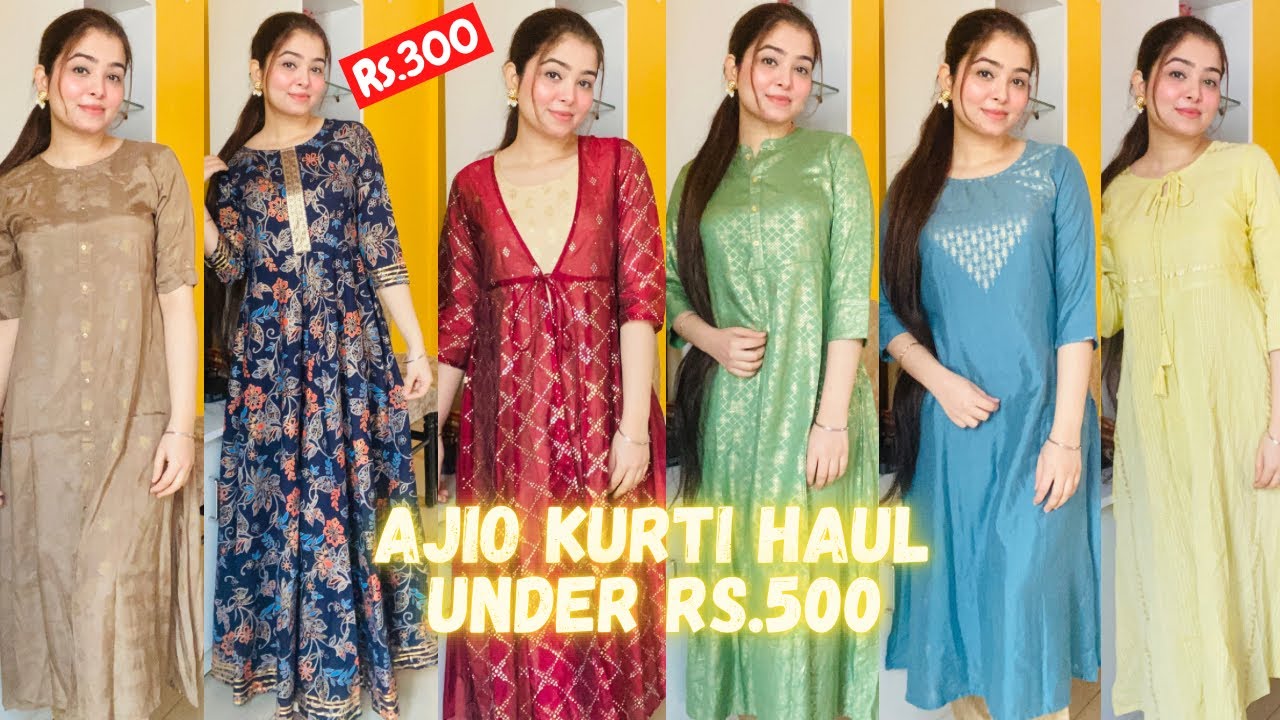 Buy Indigo Kurtas & Kurtis for Women by GULMOHAR JAIPUR Online | Ajio.com