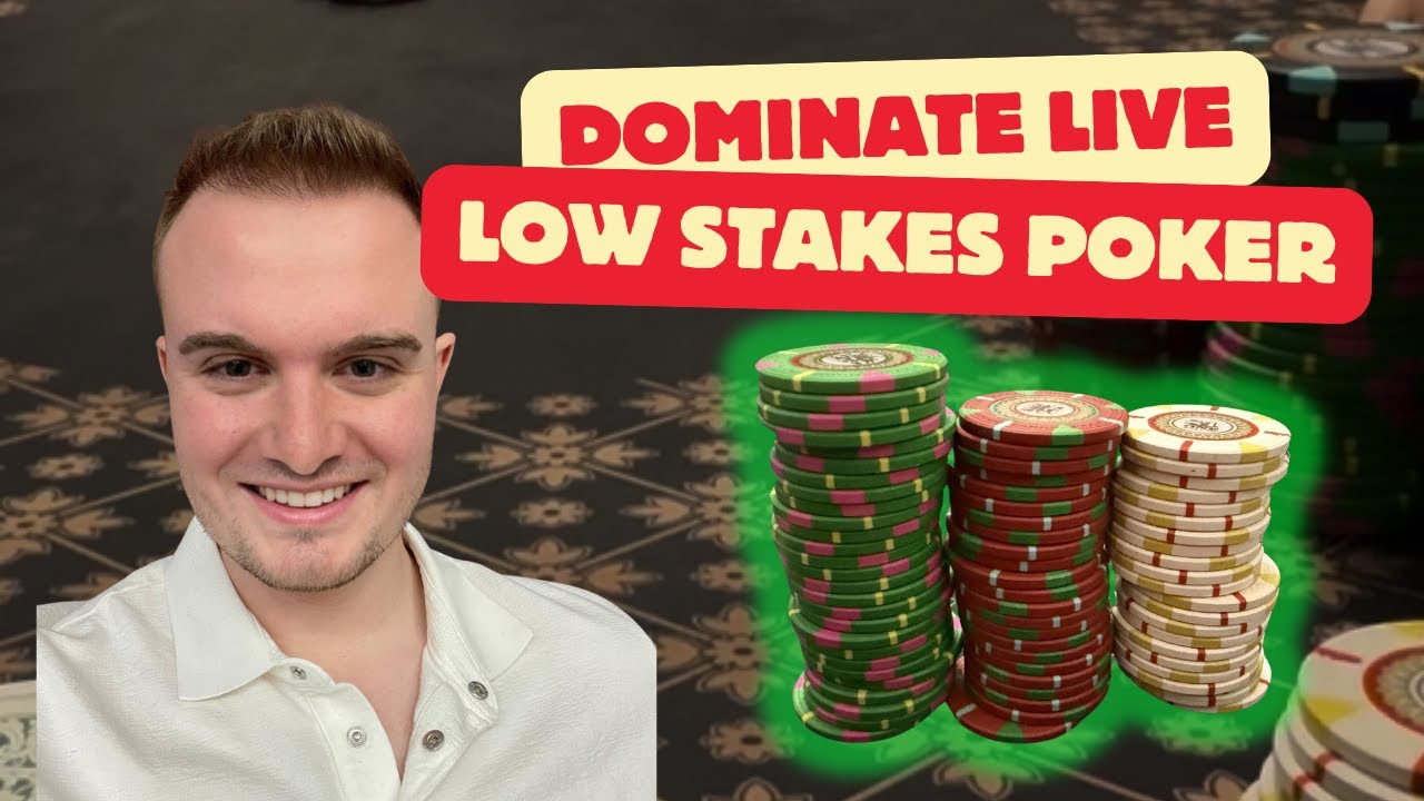 HOW TO DOMINATE LOW STAKES LIVE POKER | POKER VLOG #3 - YouTube