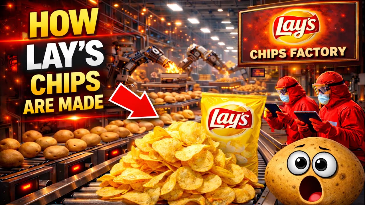 How Lay's Chips Are Made in Mega Food Factories | Full Making Process