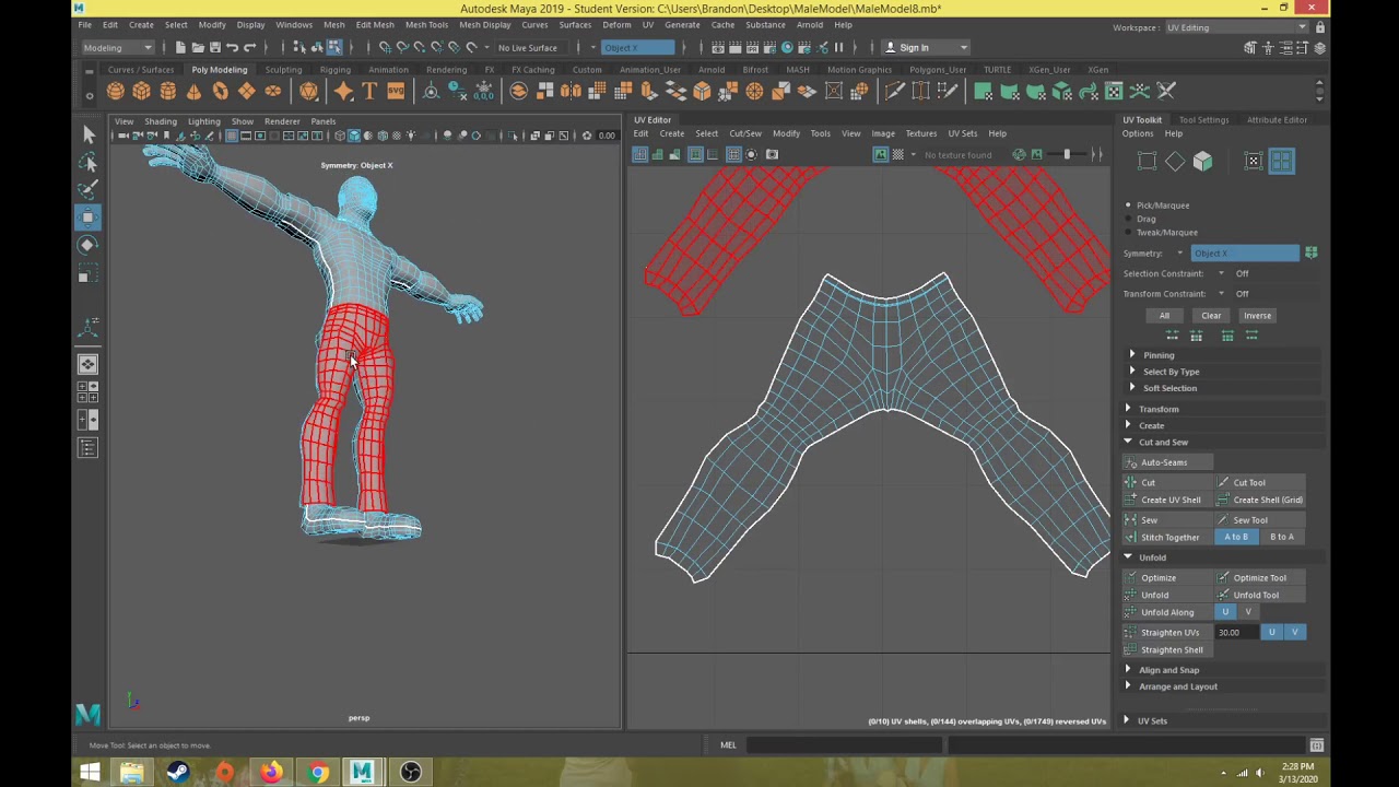 Character UV Mapping Part 03 Legs And Feet UVs YouTube