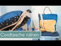 Cord Tasche Courtney nähen mit kostenlosem Schnittmuster