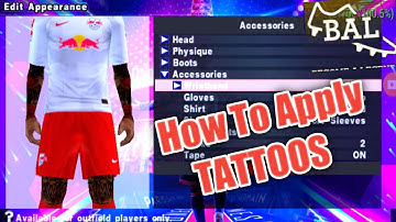 HOW TO APPLY TATTOOS ON YOUR BECOME A LEGEND PLAYER IN  PES 23 PPSSPP {PART 1 👆}