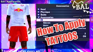 HOW TO APPLY TATTOOS ON YOUR BECOME A LEGEND PLAYER IN  PES 23 PPSSPP {PART 1 👆} screenshot 4