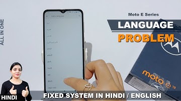 How to change language in moto e13 | moto e13 me language set kaise kare | language settings