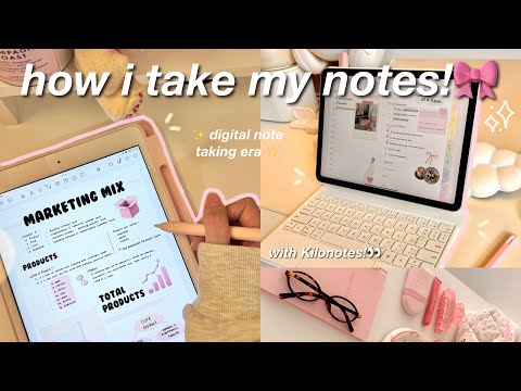 How I Take My Notes🧸💌 : Digital Note-taking On My Ipad 📱 •ᴗ• ⋆. 𐙚  | Ft. Kilonotes!📝
