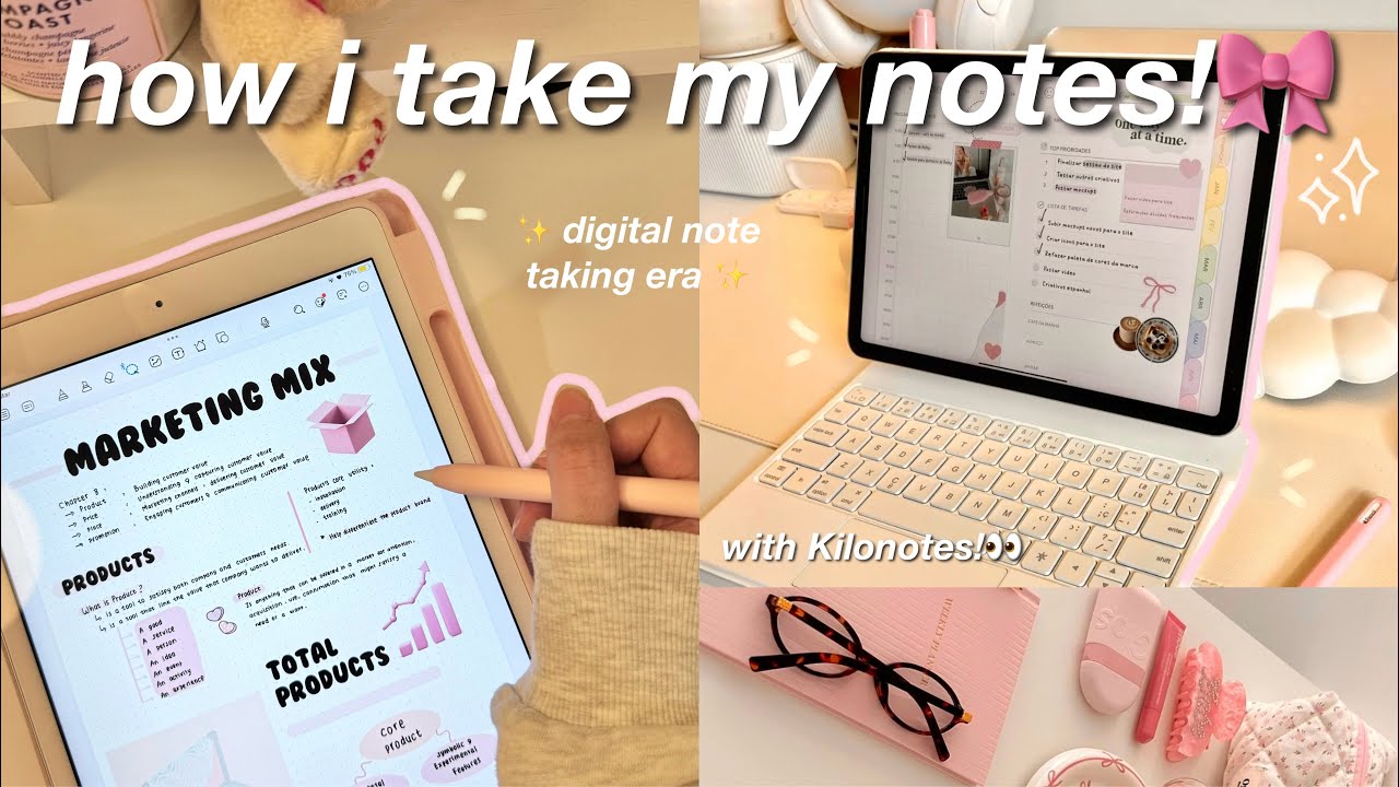 how i take my notes🧸💌 : digital note-taking on my ipad 📱 •ᴗ• ⋆. 𐙚  | ft. Kilonotes!📝