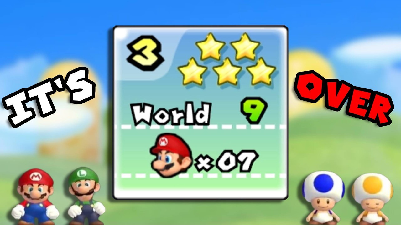 It's Finally Over, New Super Mario Bros Wii 100%