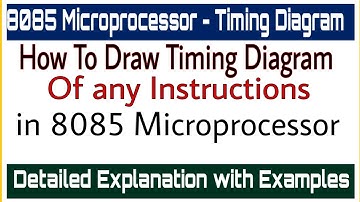 How To Draw Timing Diagram of any 8085  Instructions