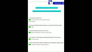 Certified Pool Operator Final Exam 2024 Expected Questions and Answers Verified Answers