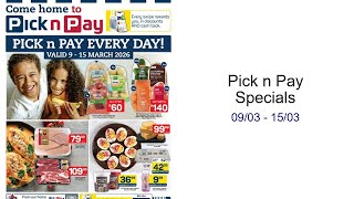Pick n Pay Specials 09/03 - 15/03