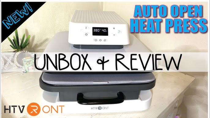 HTVRONT Auto Heat Press Unboxing and Review 