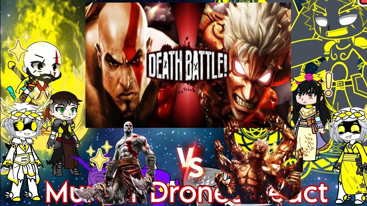 Murders Drones React To Kratos VS Asura ( God Of War VS Asura's Wrath ) Death Battle | Gacha React