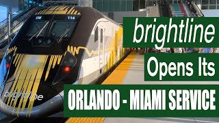 Brightline Orlando to Miami Inaugural
