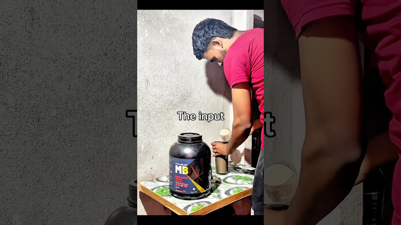 input vs output ☠️☠️💪🏻 