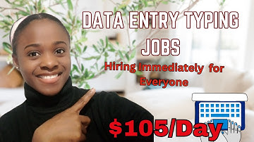 Remote Work From Home Data Entry Typing Jobs Hiring Right Now for Everyone ( Earn $105 Daily)