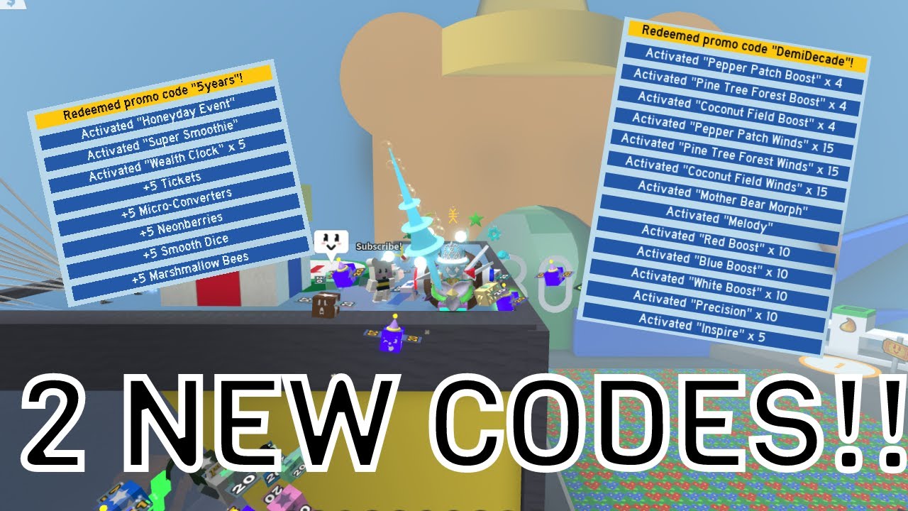 LetsDoThisGaming on X: Happy 2-Year Anniversary Bee Swarm Simulator. And  here are 2 'OP' codes to ramp up your honey production -   #roblox #beeswarmsimulator   / X