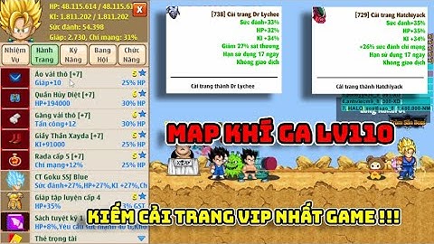 Ngọc Rồng Online | Cách Nhận Cải Trang Siêu Vip - Map Khí Ga Cấp 110
