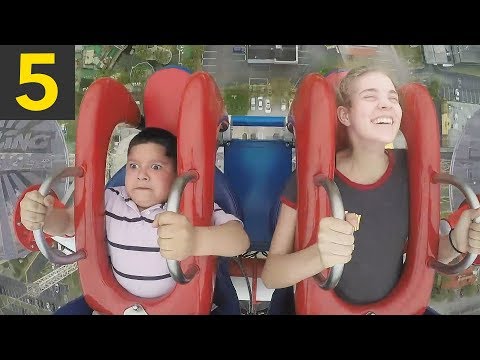 5 Funny Slingshot Ride Moments - YouTube