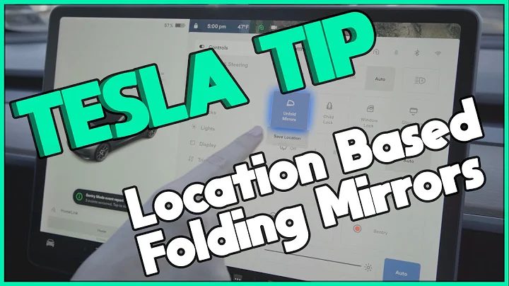 How to Fold TESLA Mirrors Based on Location