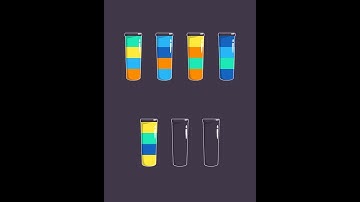 Cups - Water Sort Puzzle Level 8 / Level 9 Three stars