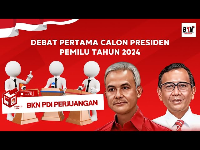 Debat Pertama Calon Presiden Pemilu Tahun 2024 class=