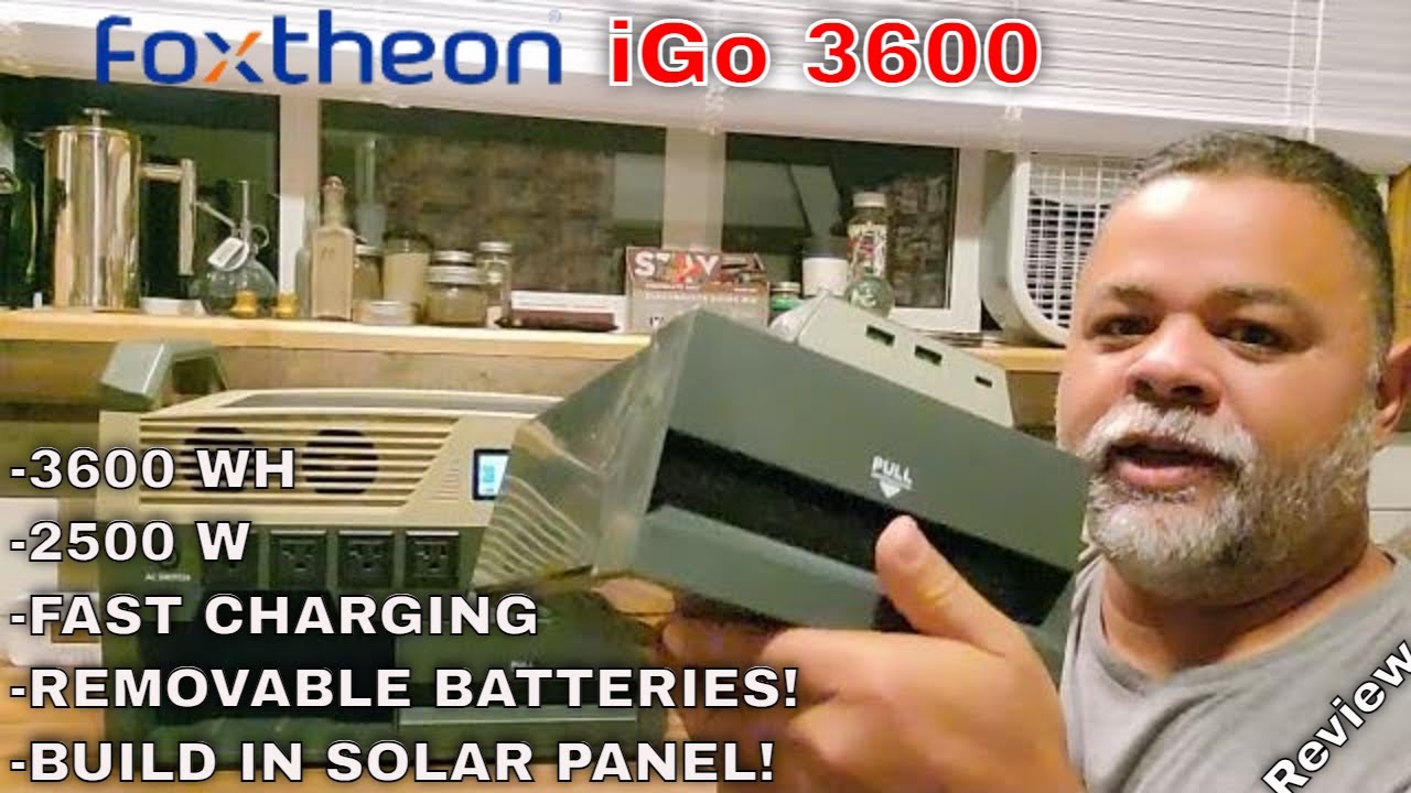 Отключитесь от централизованных энергосетей с солнечным генератором Foxtheon iGo3600 со сменными ...