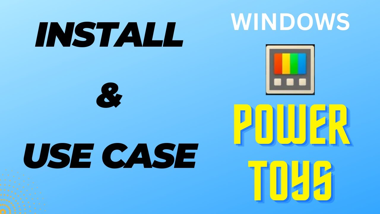Microsoft PowerToys Install use case demo - YouTube