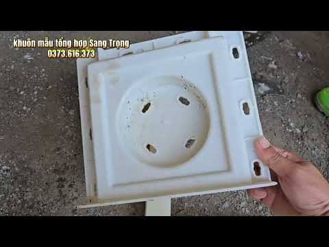 Hướng dẫn sản xuất khuôn gạch bông gió vuông 20cm đa dạng mẫu mã , dễ sản xuất lh: 0373.616.373