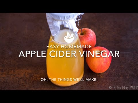 Easy Homemade Apple Cider Vinegar with the Mother - Healthy DIY