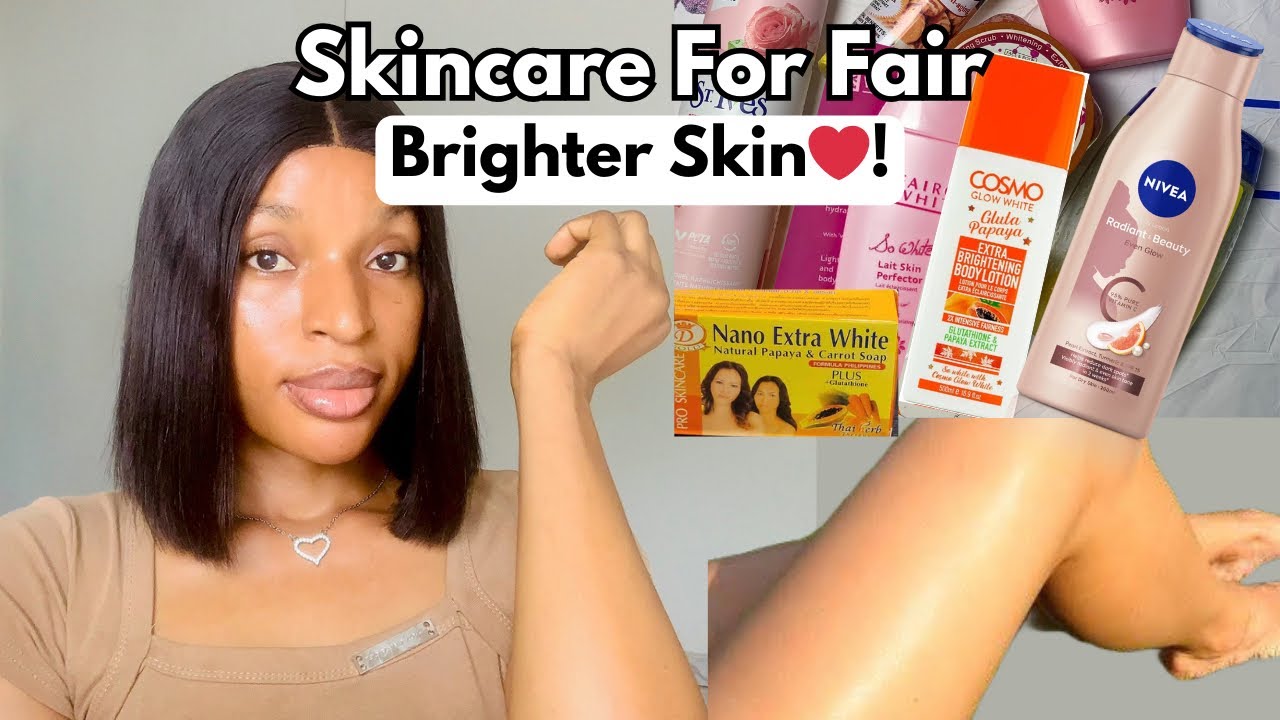 FAIR & CARAMEL SKIN COMBO!✅| How to achieve smooth radiant skin without darkspots|Nano extra white