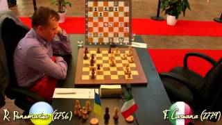 Fabiano Caruana vs Ruslan Ponomariov - Chess FIDE GP PARIS 2013 - Time Lapse Full Game