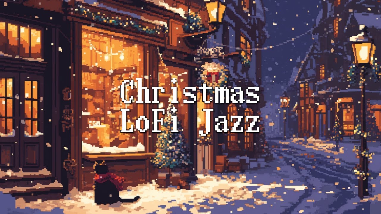 𝐏𝐥𝐚𝐲𝐥𝐢𝐬𝐭｜Midnight Snow Café 🎄 Christmas LoFi Jazz for Study & Work