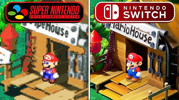 Super Mario RPG -  SNES vs SWITCH  ( Full Comparison )