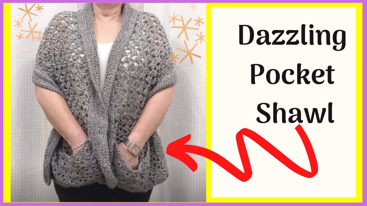 How to Crochet a Pocket Shawl l Beginner Friendly