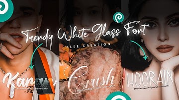 Trendy white Color Gradient Glass font using Photopea step by step.