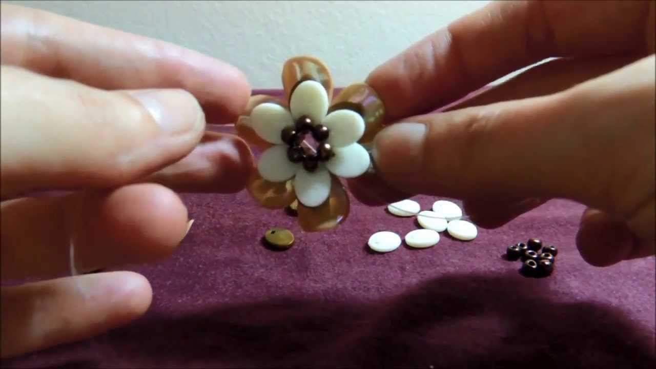 Chinelo decorado: Flor de pedraria passo-a-passo