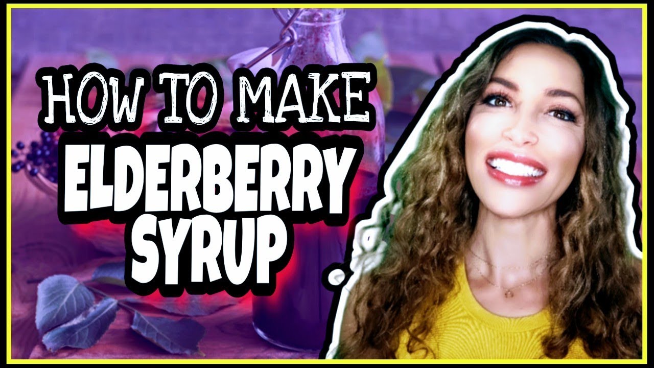 How to make elderberry syrup NATURAL FLU AND COLD DEFENSE (actually