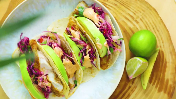 Fish Tacos With Cilantro Lime Cabbage Slaw