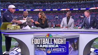 Sean Payton crashes the FNIA set with a gift for Mike Tomlin | FNIA | NFL on NBC