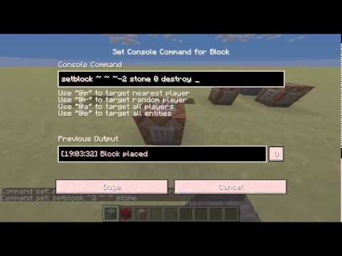 Minecraft Command Block Tutorial: Ep #3 "Setblock Destroy And Replace