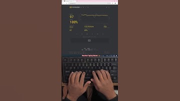 97 WPM PC Keyboard Typing Speed on Monkey Type #monkeytype #typing #shorts #raushantypingmaster