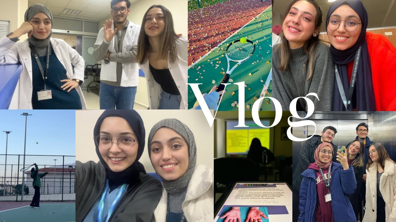 Tıp Fakültesinde Staj Günlerim || dermatoloji  🩺 tenis 🎾 tus📚