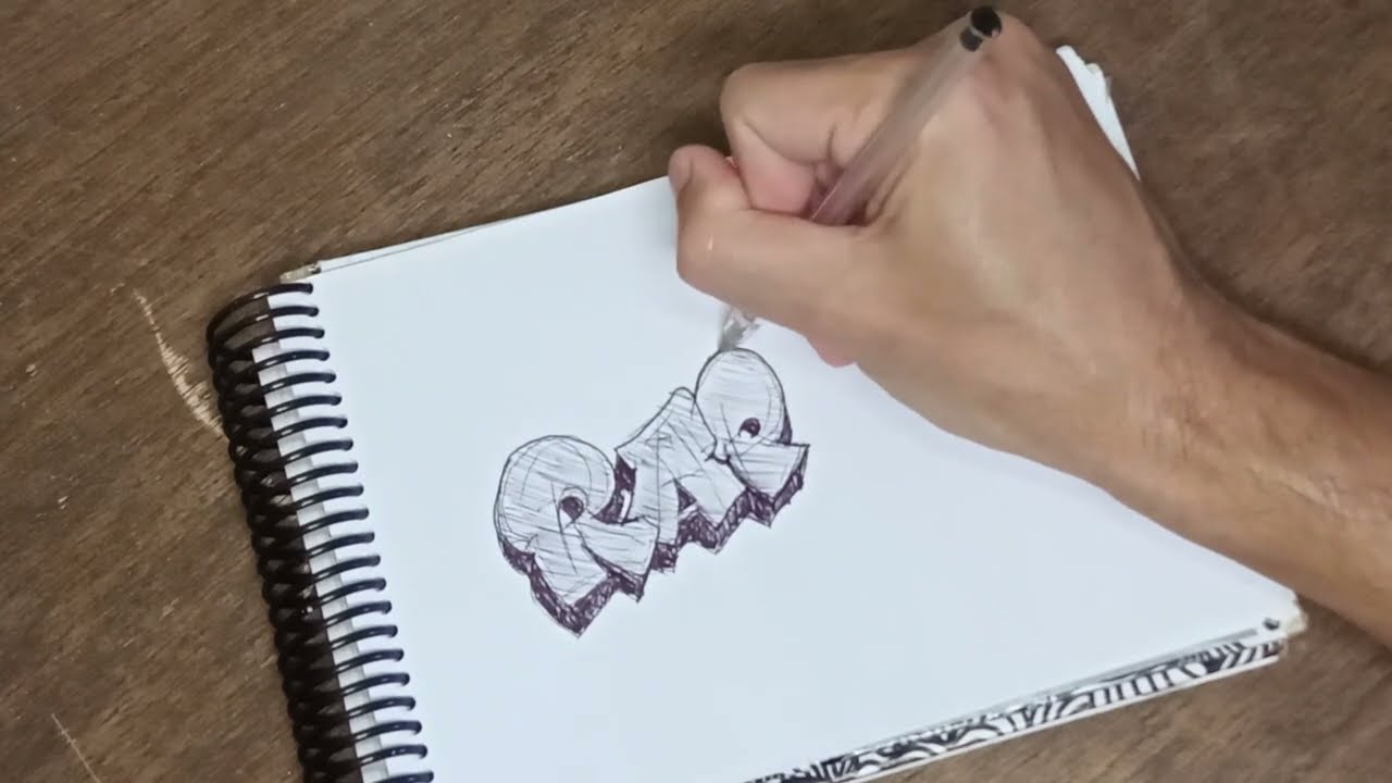 Como Desenhar Letras De Graffiti Passo A Passo No Papel