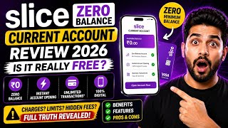 Zero Balance Current Account? 😱 Slice Bank Truth (Don’t Open Before Watching!)
