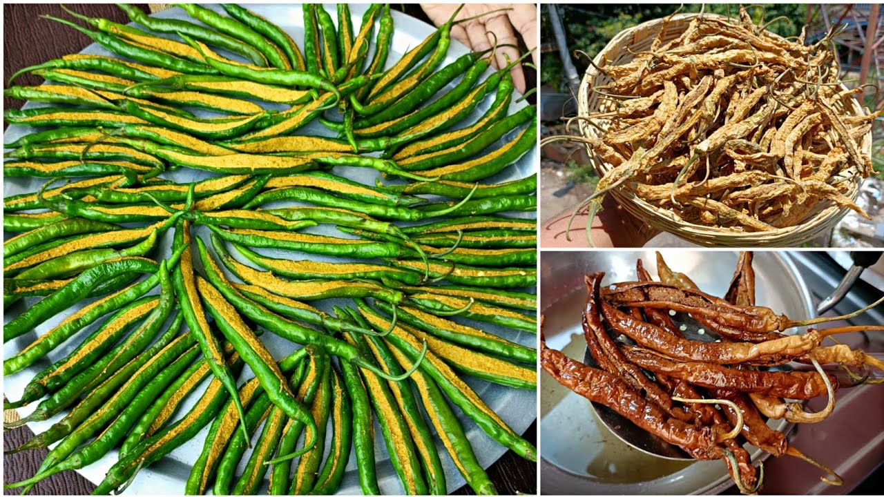 ಮಜ್ಜಿಗೆ ಮೆಣಸಿನಕಾಯಿ ಅಥವಾ ಮೊಸರು ಮೆಣಸಿನಕಾಯಿ / Majjige Menasinakayi / Mosaru Menasinakayi recipe Kannada